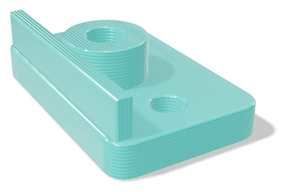 Sample part made from PETG