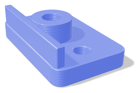 Sample part made from PLA