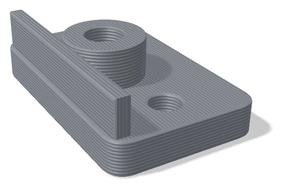 Sample part made from ABS