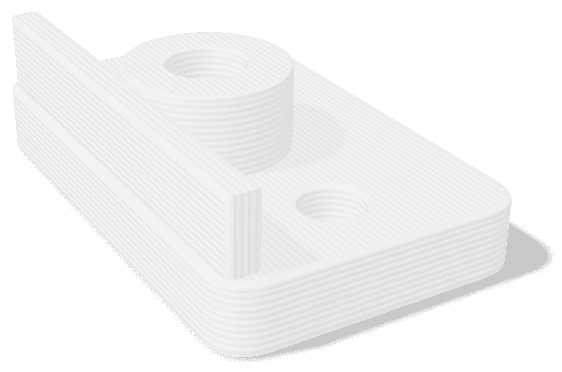 Sample part made from HIPS