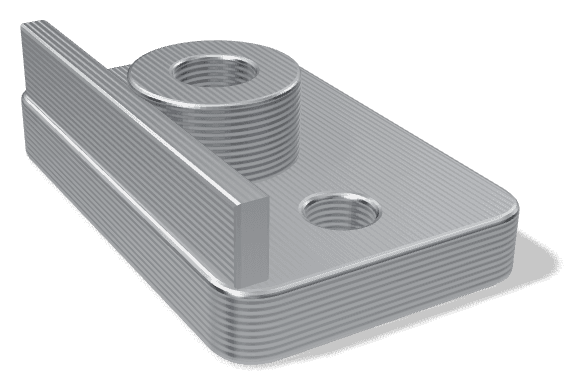 Sample part made from Stainless Steel
