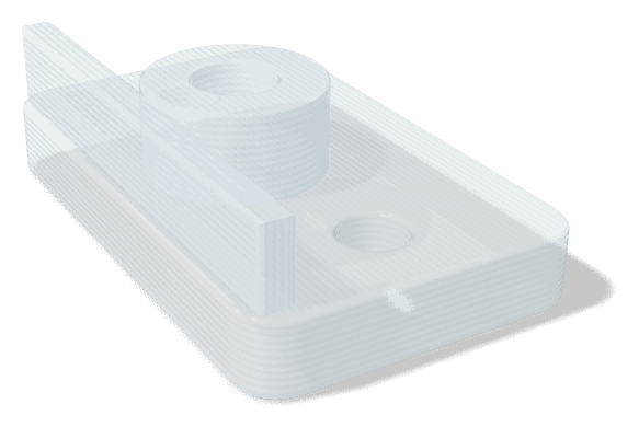 Sample part made from PC