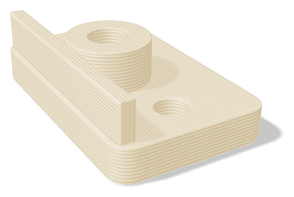 Sample part made from PEEK