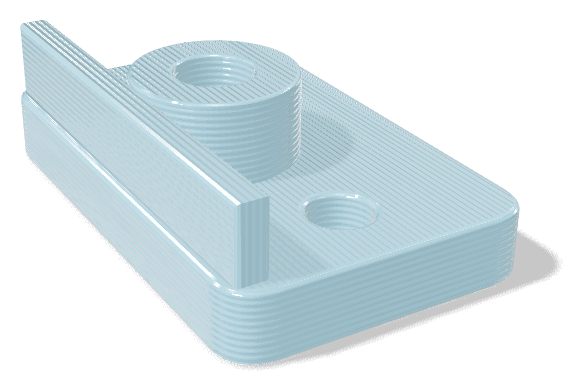 Sample part made from PET