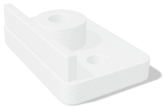 Sample part made from PP