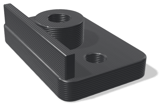 Sample part made from PPA-CF